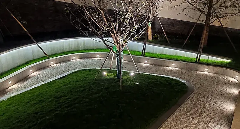 Landscaping and Beautification Courtyard Lights Pedestrian Pathway Lighting