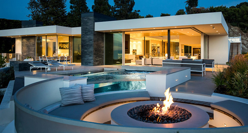 Outdoor Ceiling-Mounted Recessed Scenic Garden Light