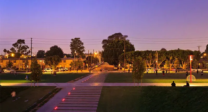 Outdoor Street Lighting and LED In-Ground Lighting Markers